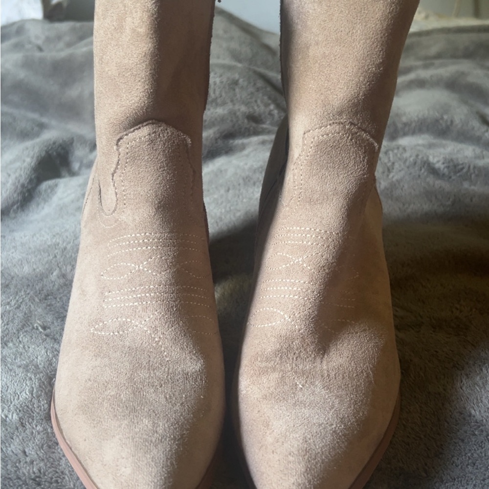 Tan Suede Ankle Boots